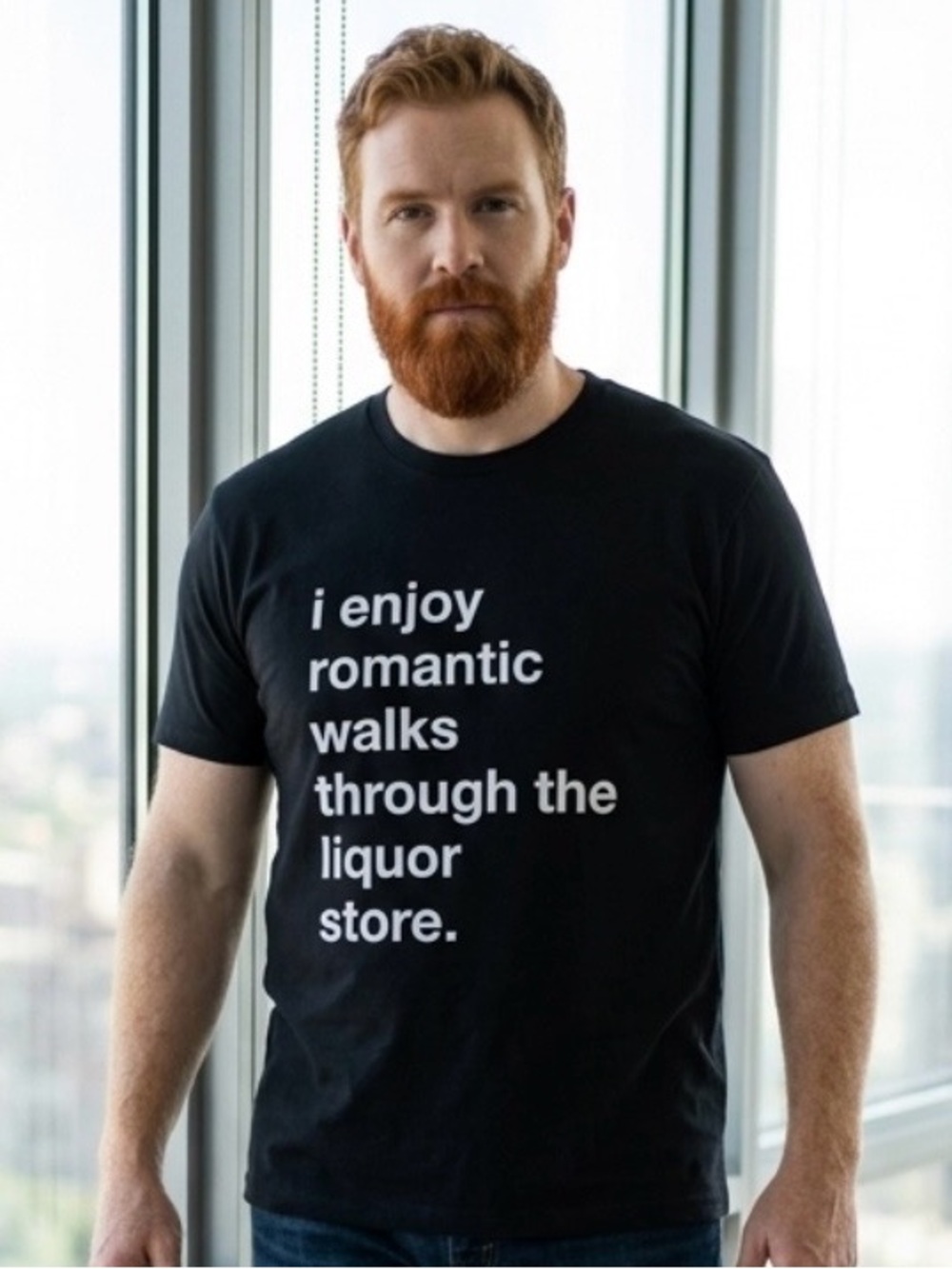 2 for $30 🆕 Humorous Black Tee with White Text